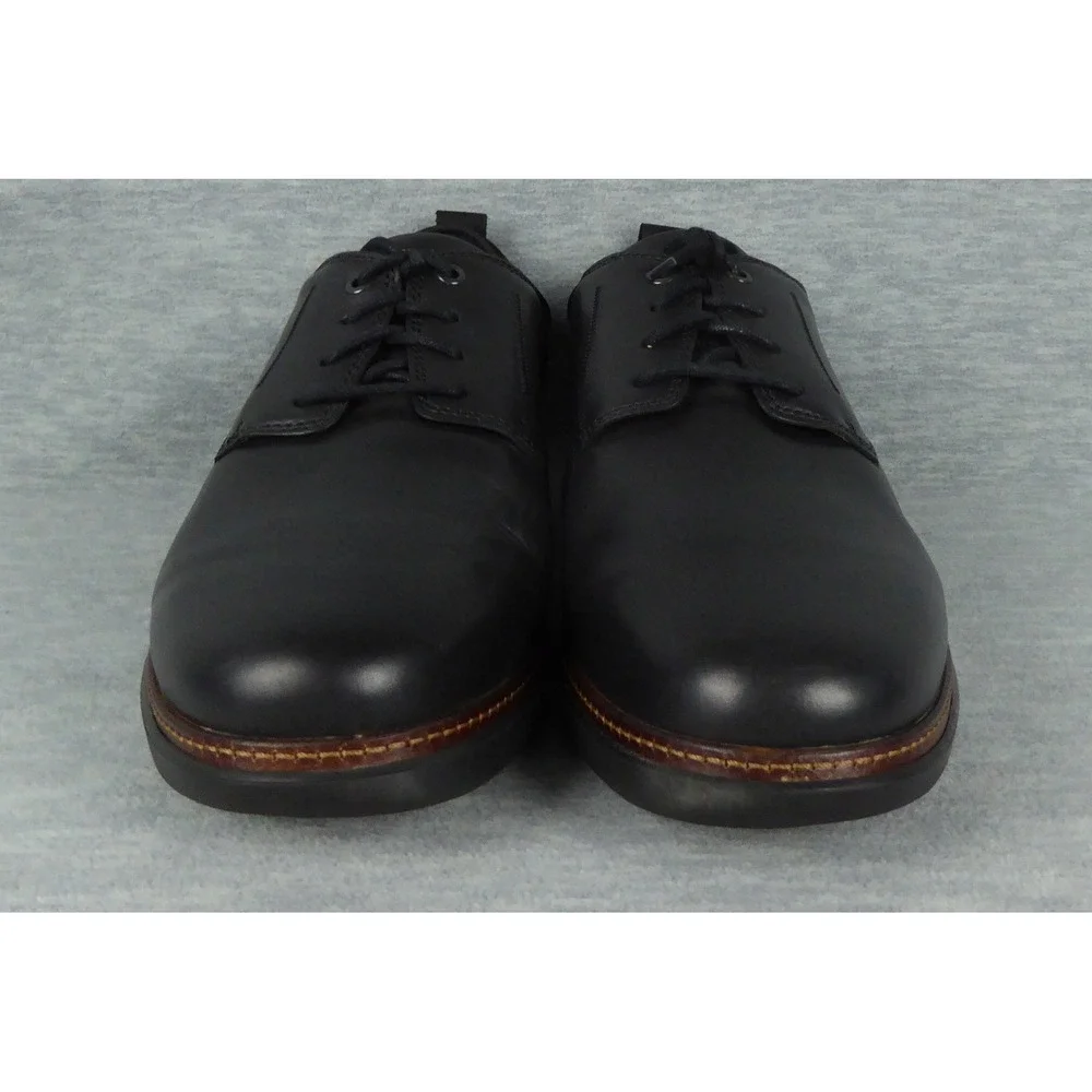 Samuel Hubbard Rafael Sport Lace Up Shoes Mens 14 XW Black Leather Sneakers